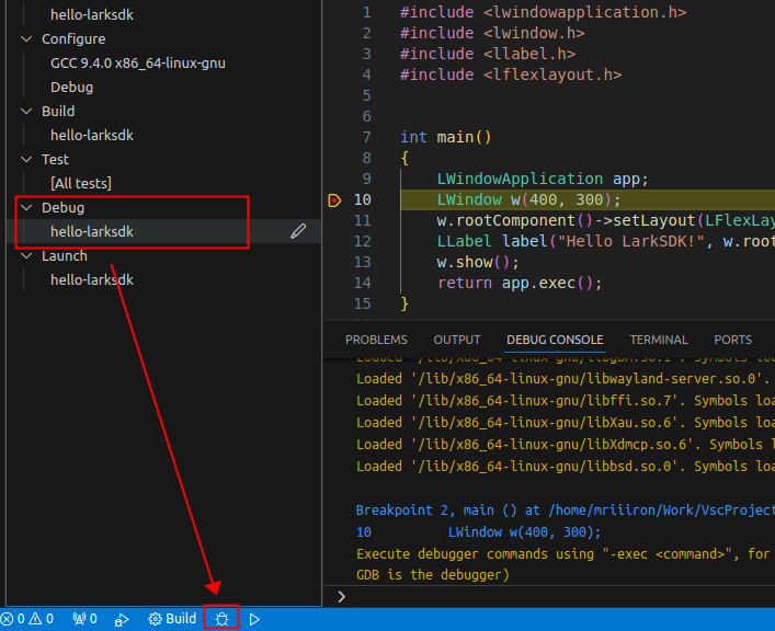 vscode-cmake-debug-target